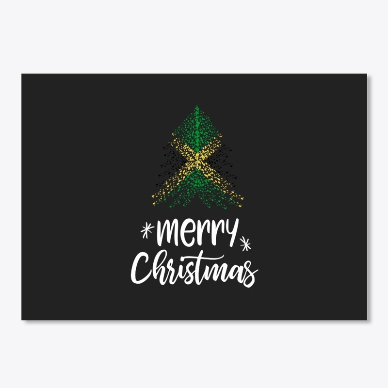 Merry Christmas with Jamaica flag