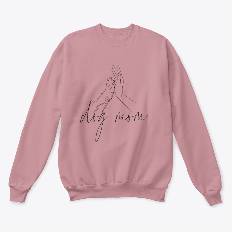 Dog Mom, paw to hand, Dog Mama Gift