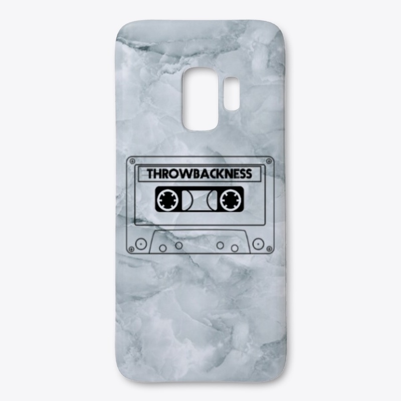 GREY MARBLE THROWBACKNESS | BLACK LOGO