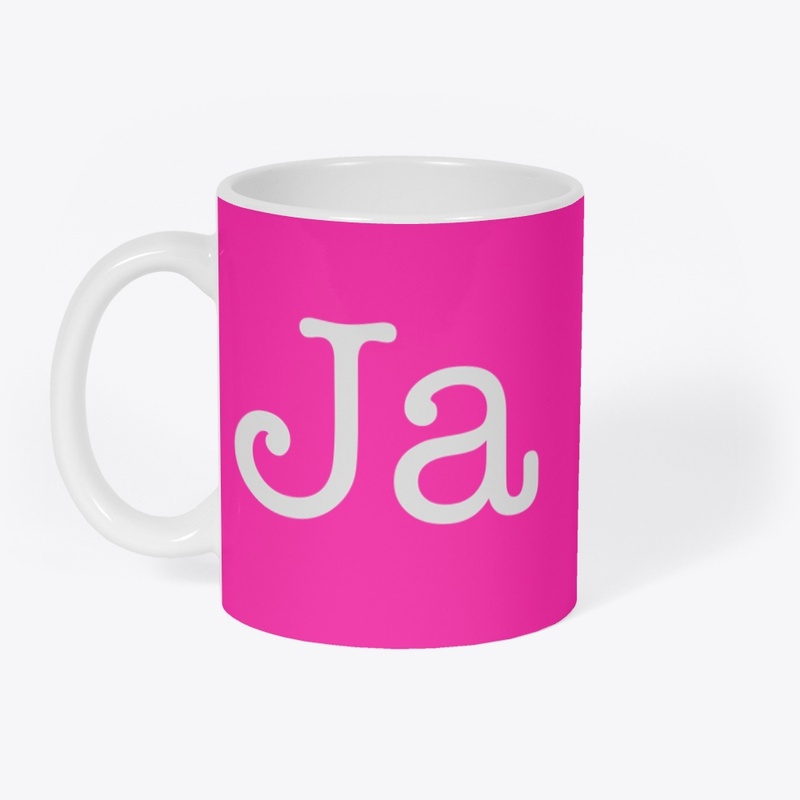 Ja Nee in white font