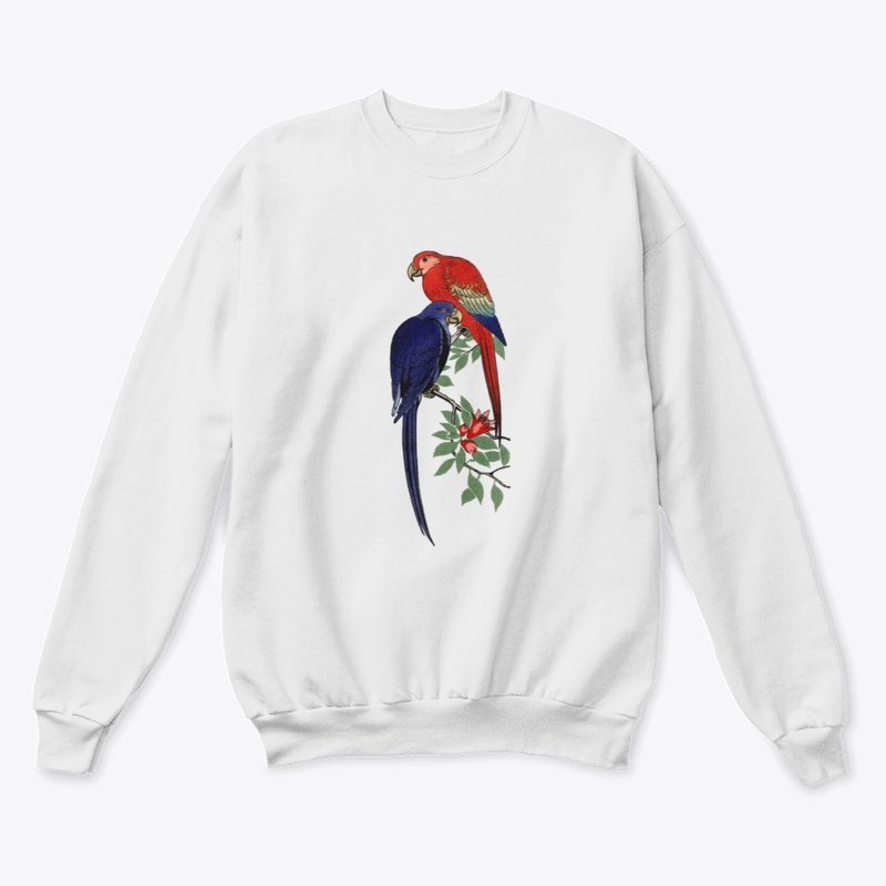 Red and a Blue Parrot