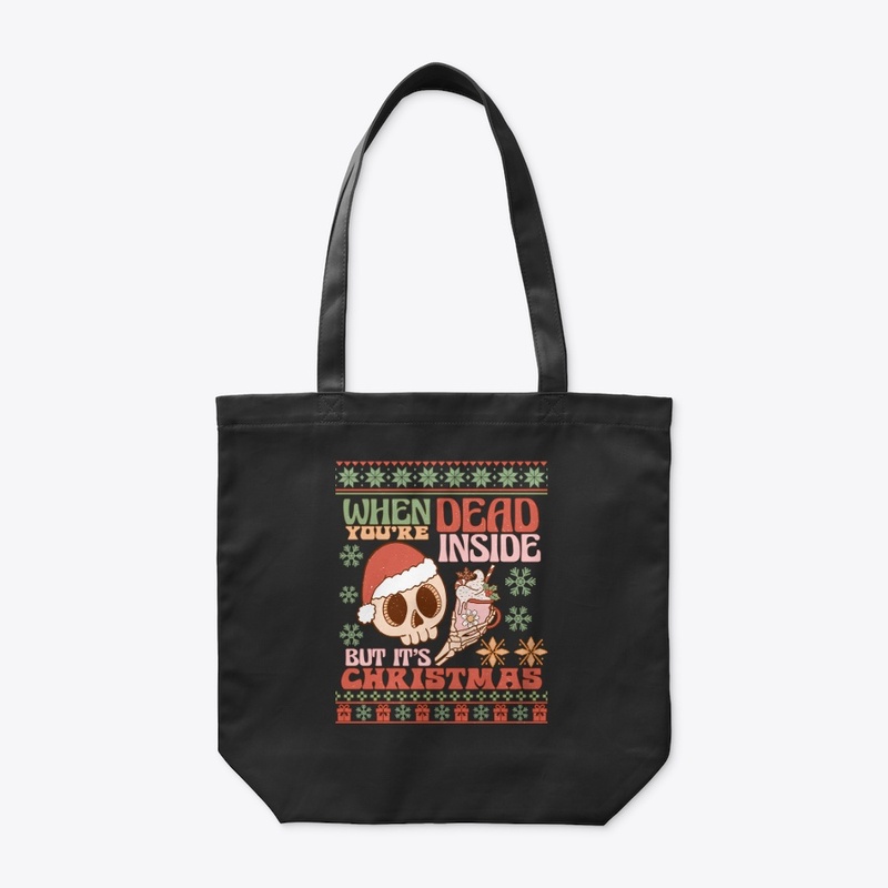 skeleton jolly af ugly christmas sweater