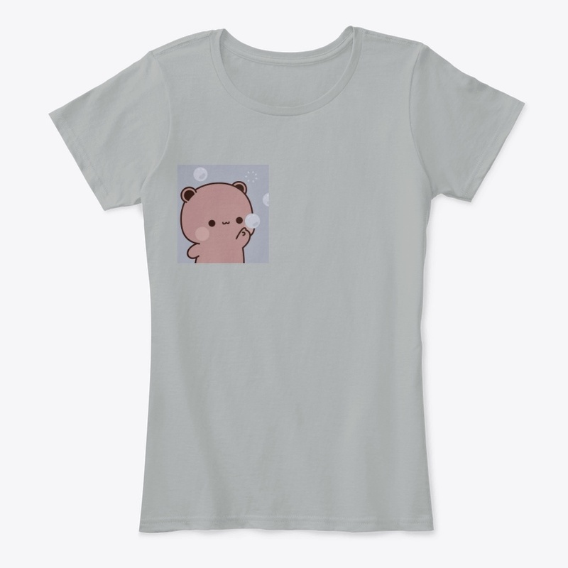 Brown bear grey t-shirt