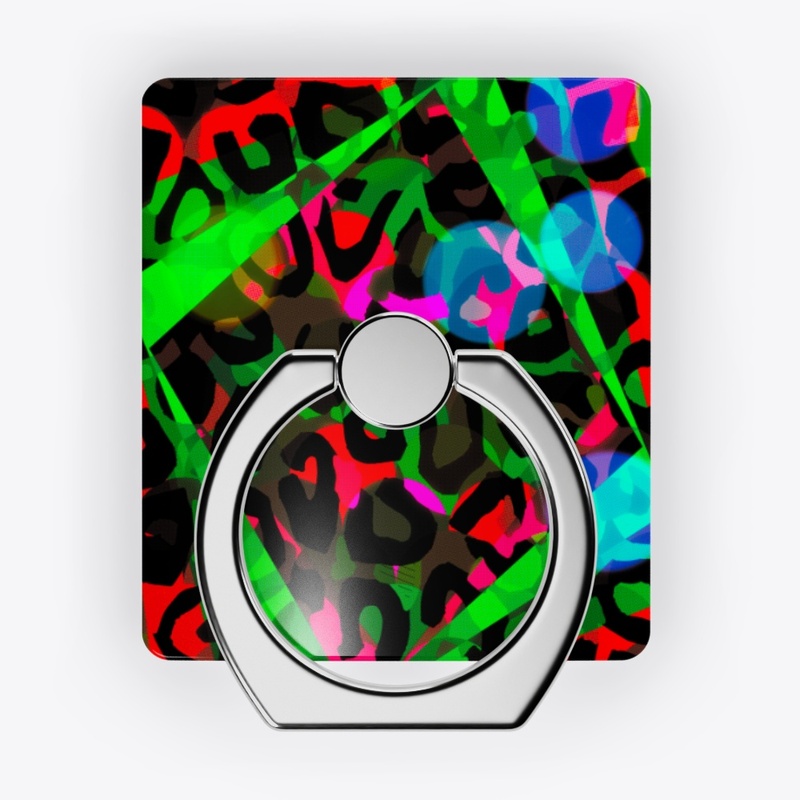 Neon Green And Brown Abstract