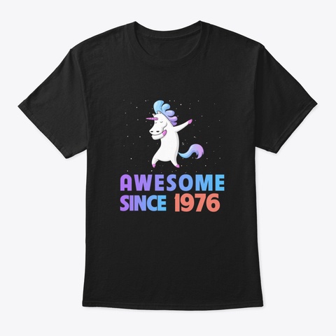 Unicorn Dabbing Awesome Since 2009   9 Th Black T-Shirt Front