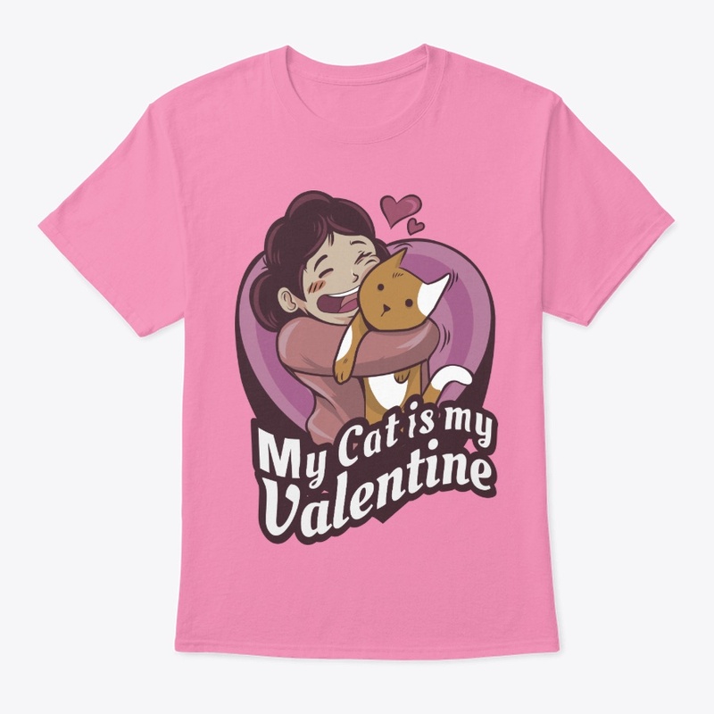 My Cat is my Valentine T-shirt Design