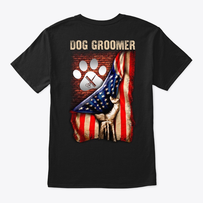 Proud American Dog Groomer Shirt 