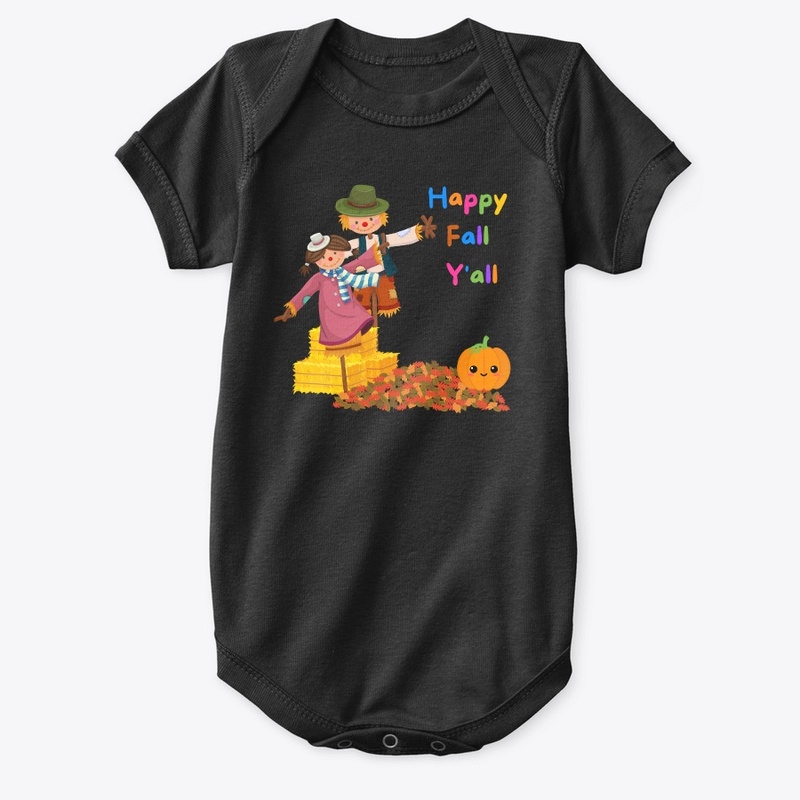 Happy Fall Y'all with Scarecrows