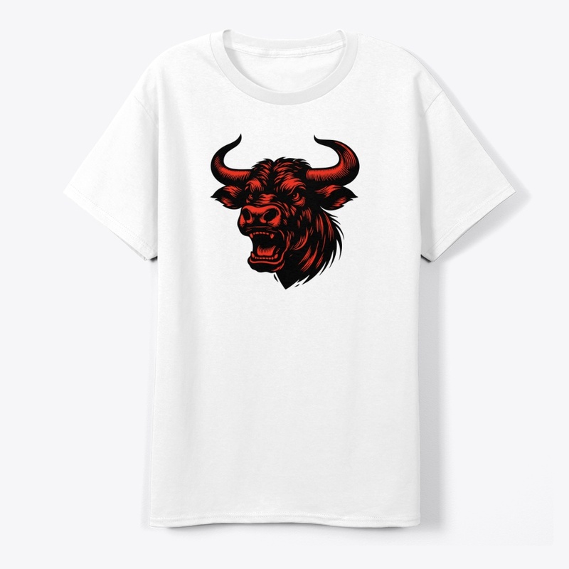 Powerful Cow Head Art