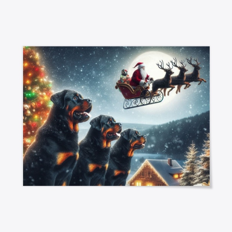 Rottweiler's Christmas Eve