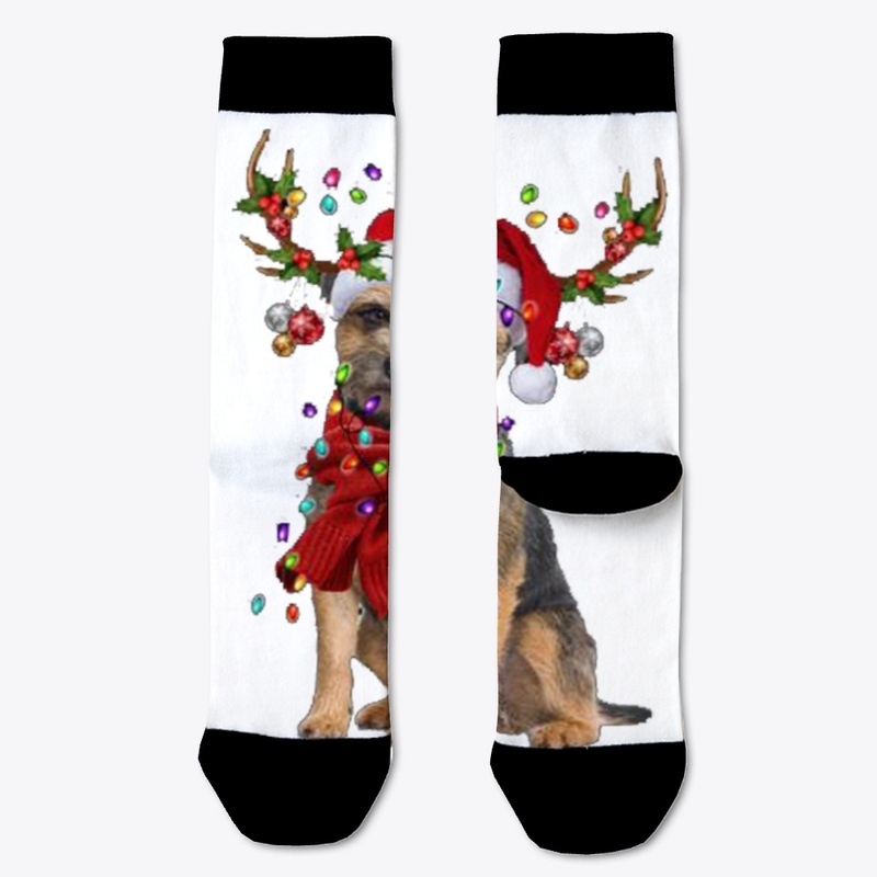 BORDER TERRIER CHRISTMAS NEW T SHIRT