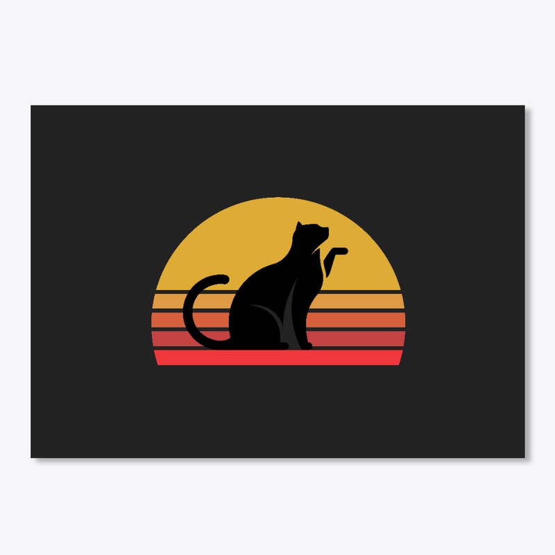 Love Me Meow Vintage Design 