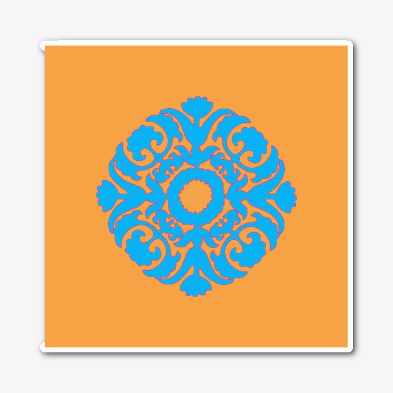 Tangerine And Turquoise