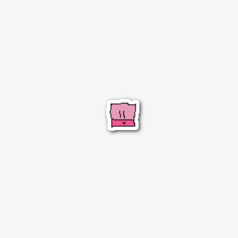 lila die cut sticker