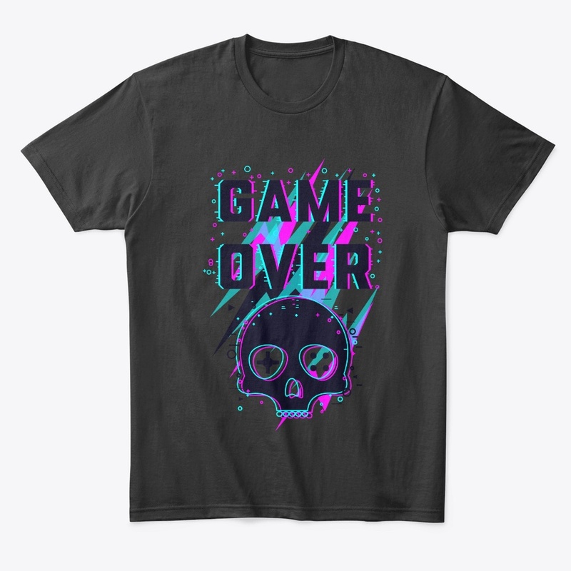 GAME OVER MENS AND WOMENS T-SHIRT 