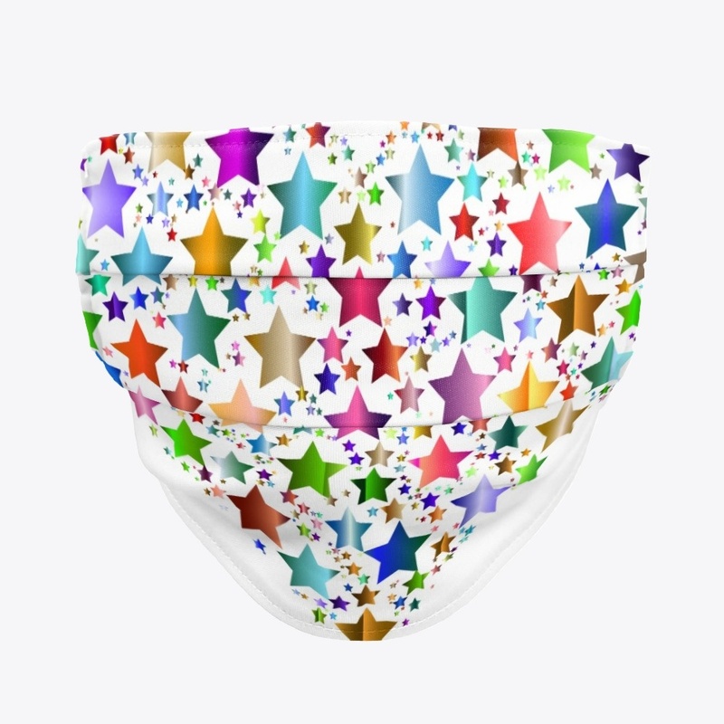 colorful stars heart shape