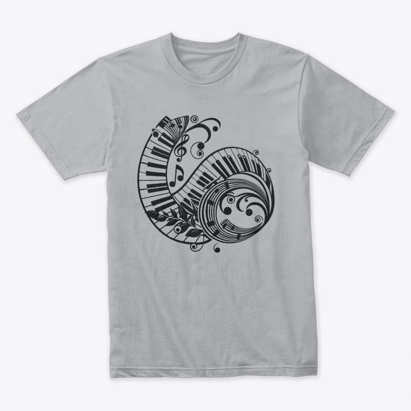 Piano musical Notes T-Shirt Design