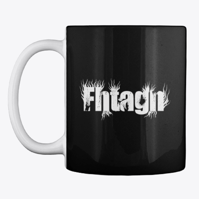 Fhtagn white  hairy logo