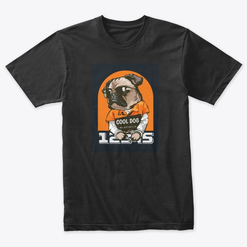 "Colorful Cool Dog Tee"