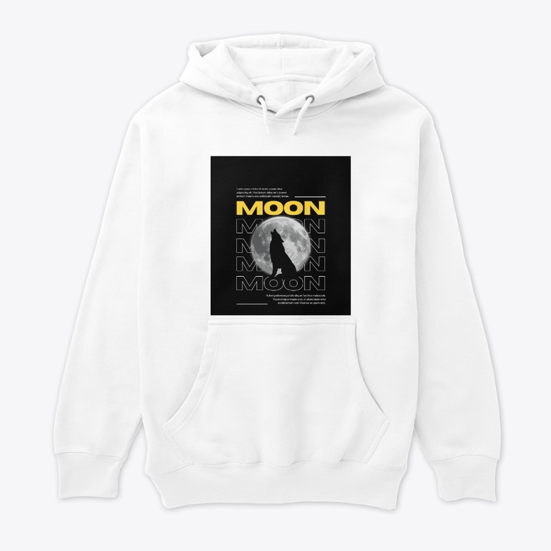 On the moon ne designs hoodie 