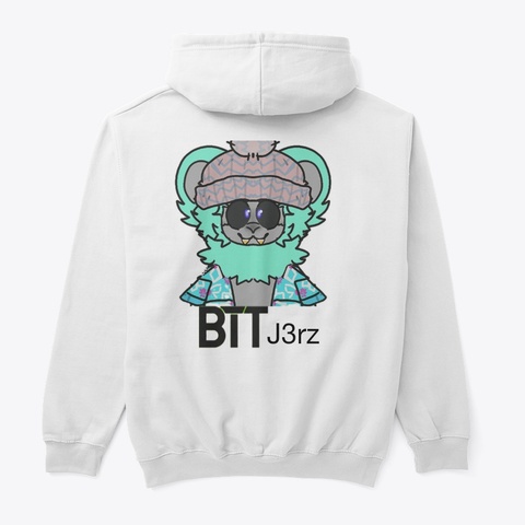 Bttj3rz Hoodie V2 White T-Shirt Back