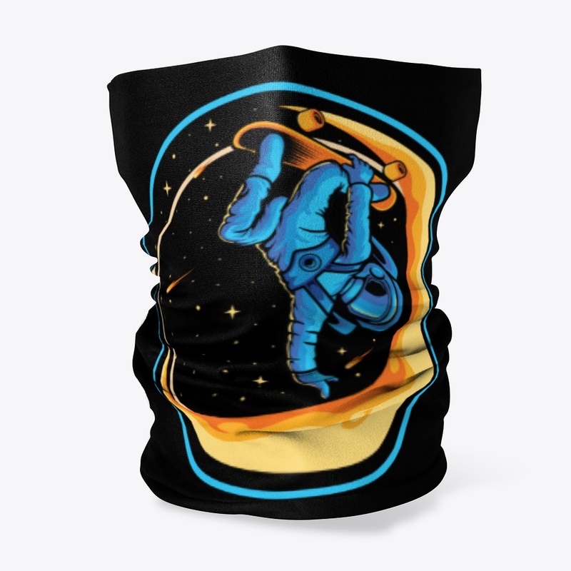 Skateboarding in Space Astronaut