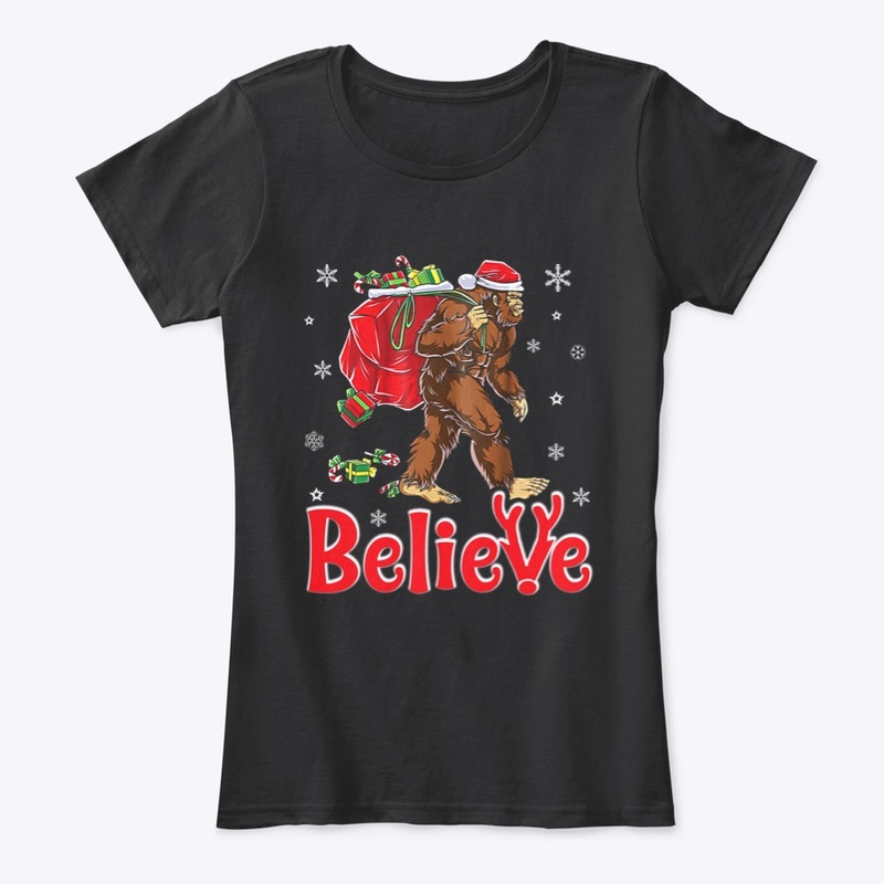 Bigfoot Believe In Santa Christmas Gift