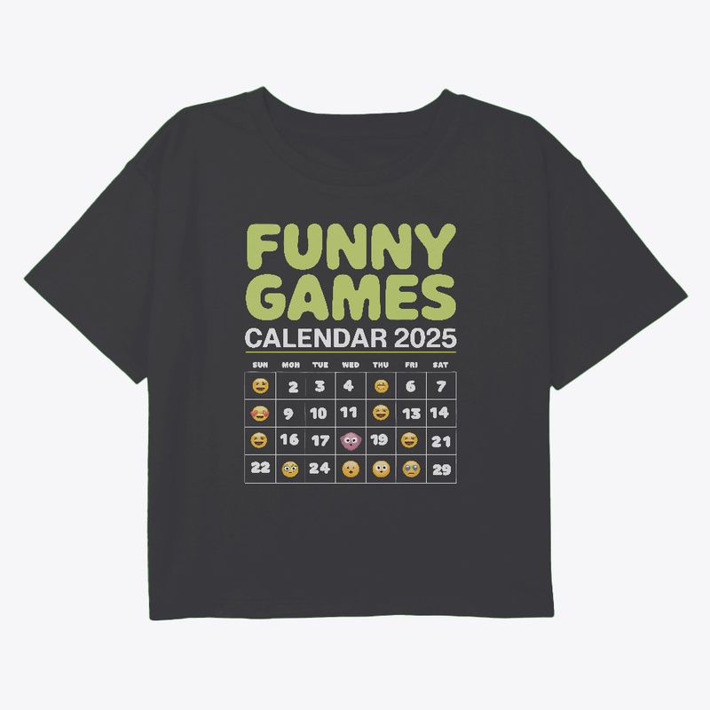 Funny Games Calendar2025 Iconic Design. 