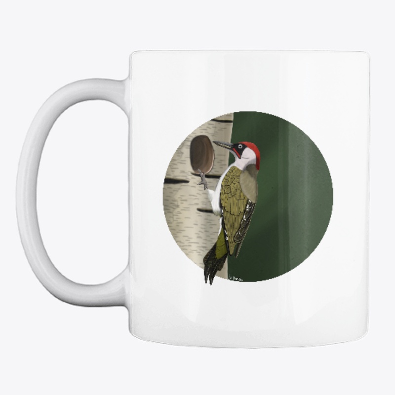 jz.birds Green Woodpecker Bird Design