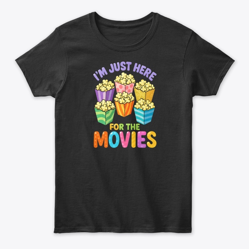 Popcorn Movie Night Fun Graphic
