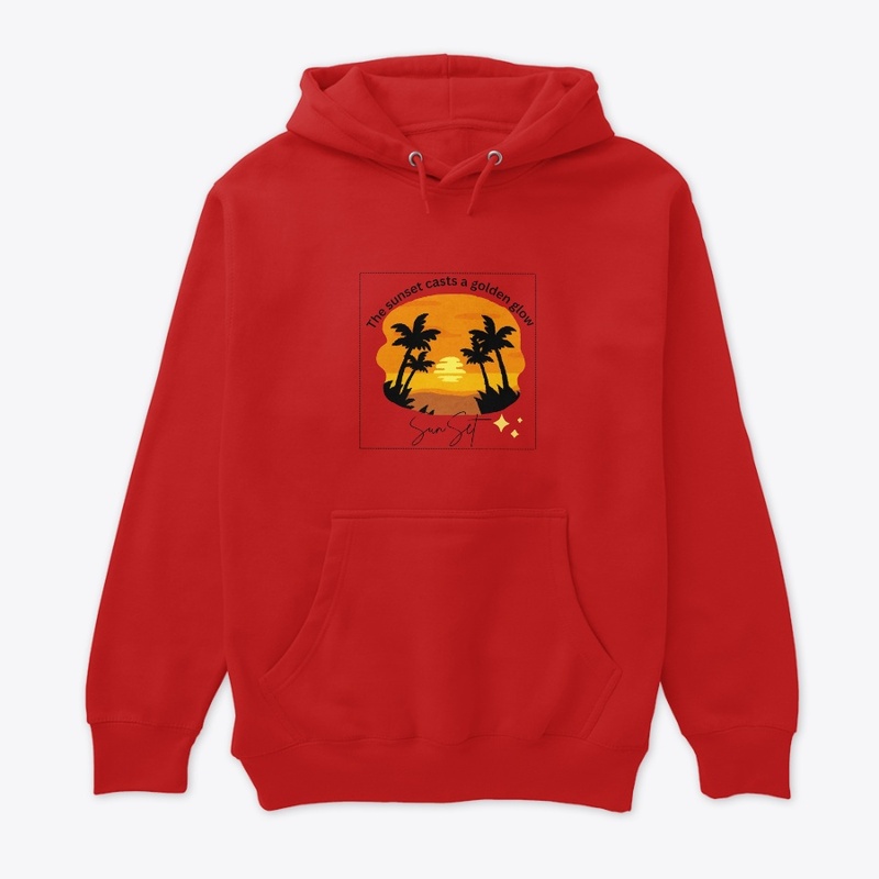 Unisex clothes sunset design