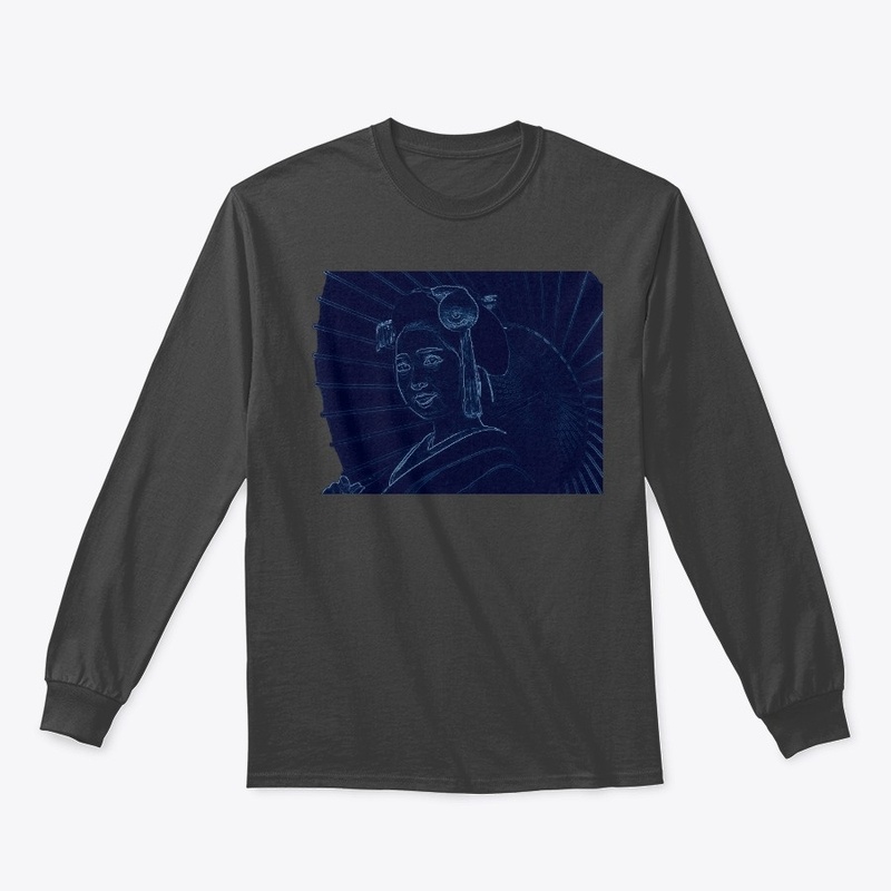 Japanese Geisha - Blue