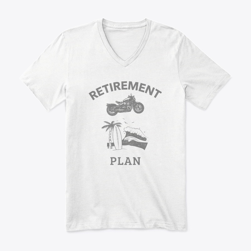 Vintage Retirement Plan Motorcycle Funny