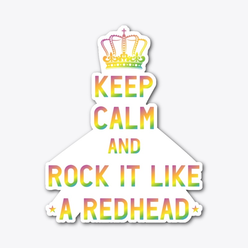 Rock It Like A Redhead Sticker