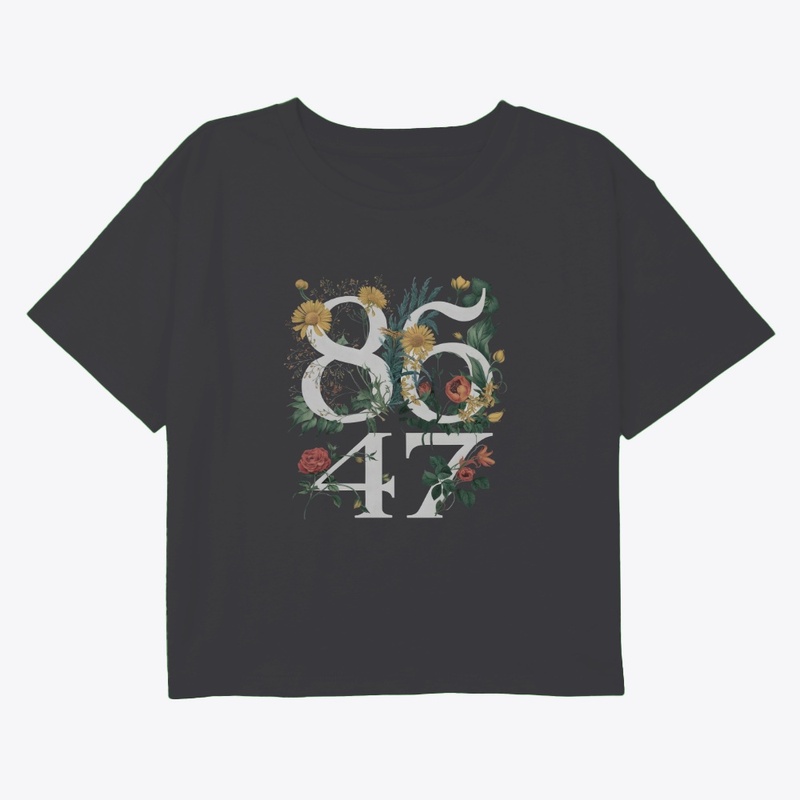 8647 Floral Typography Design