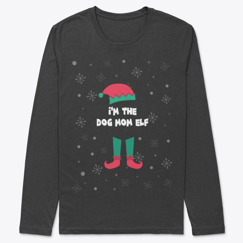 i'm the dog mom elf funny christmas gift