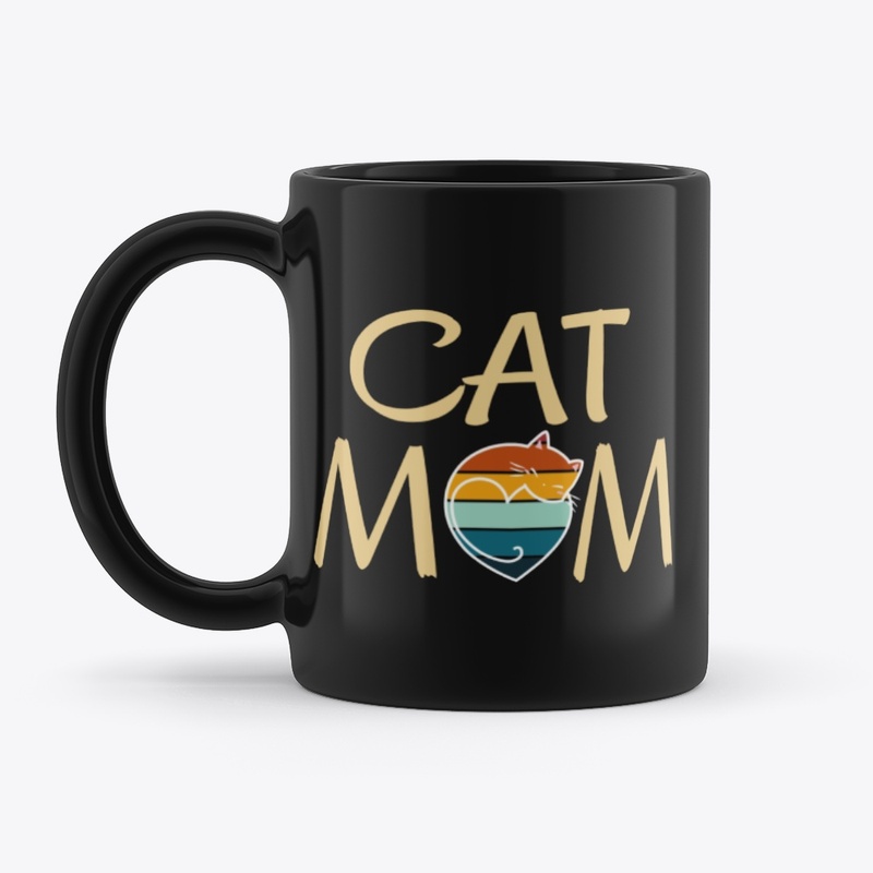 Cat Motif- cat mom proud parent
