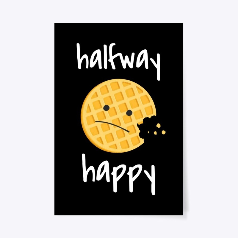 Halfway Happy Waffle Face Gift