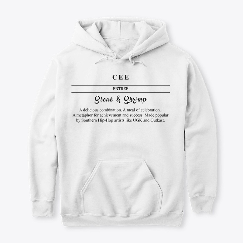 The Menu Hoodie in White
