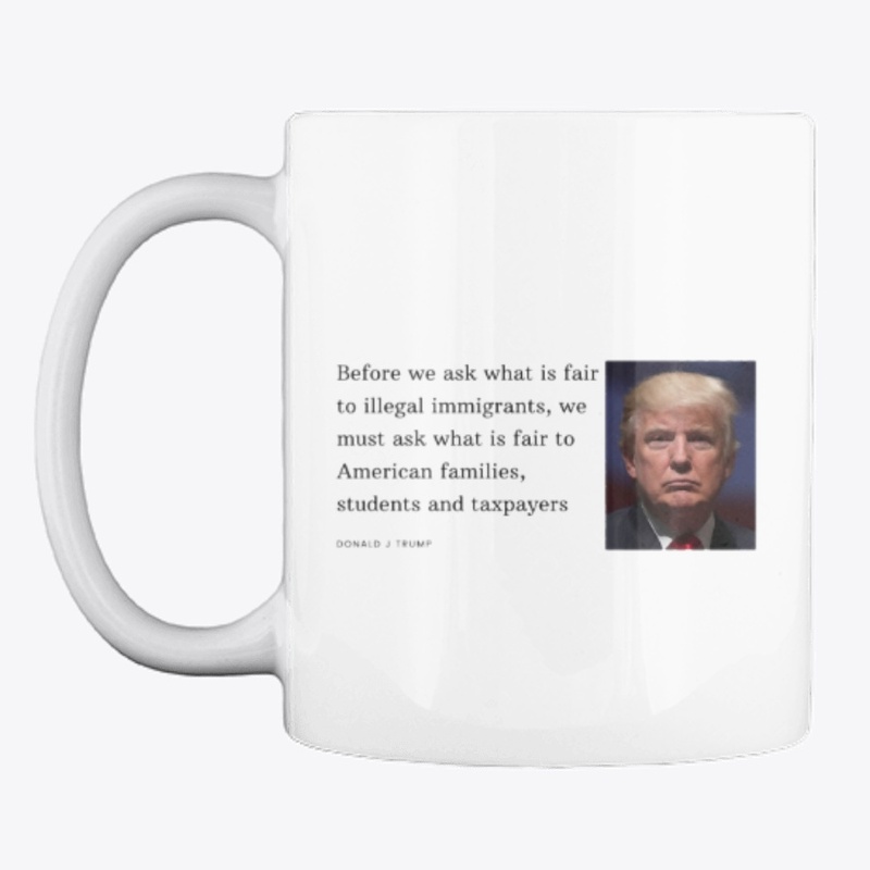 Mug with quote from President Trump