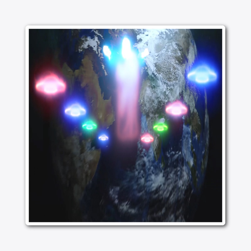 return of Jesus Christ with UFOs