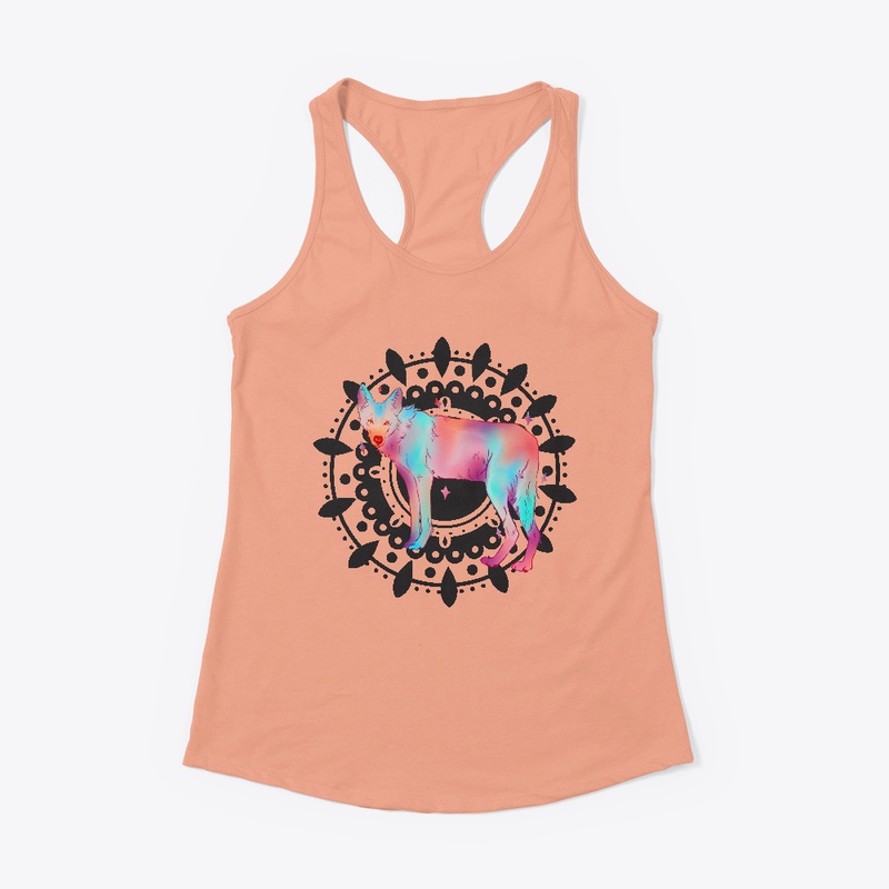 Dire Wolf Spirit Mandela Colorful Design