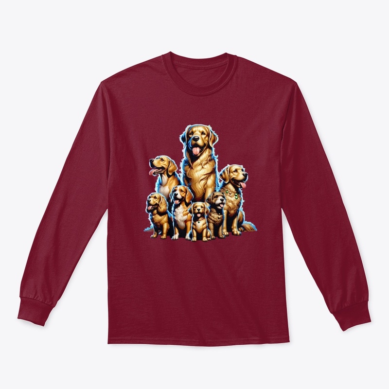 Golden Retriever Neon Pack Dog Lover Tee