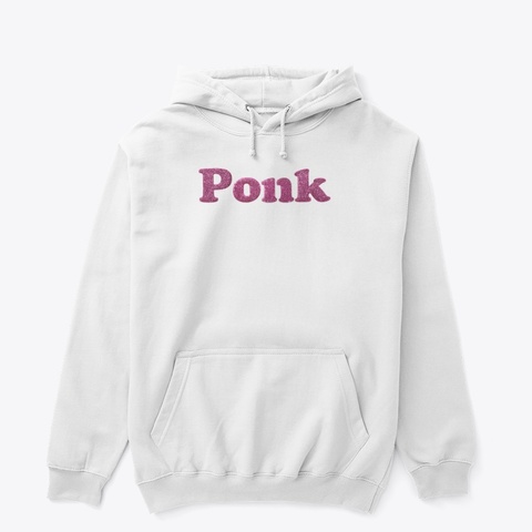 Ponk White T-Shirt Front