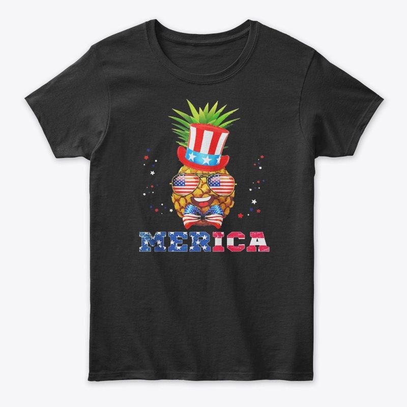 American Flag Merica Pineapple Patriotic