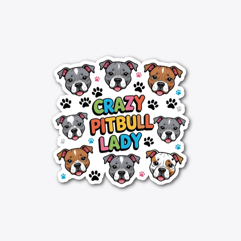 Crazy Pitbull  Lady