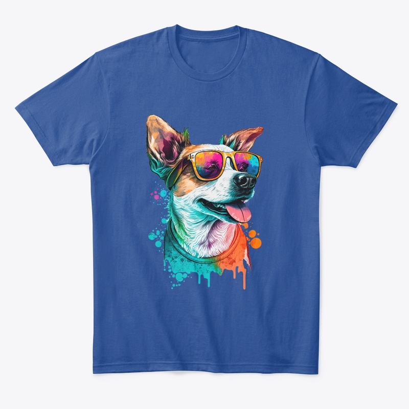 Happy Dog Wearing Glasses 1