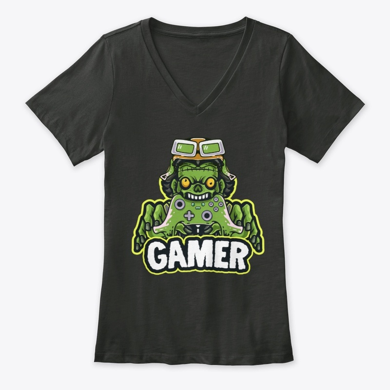Funny Gamer Zombie Halloween Gaming