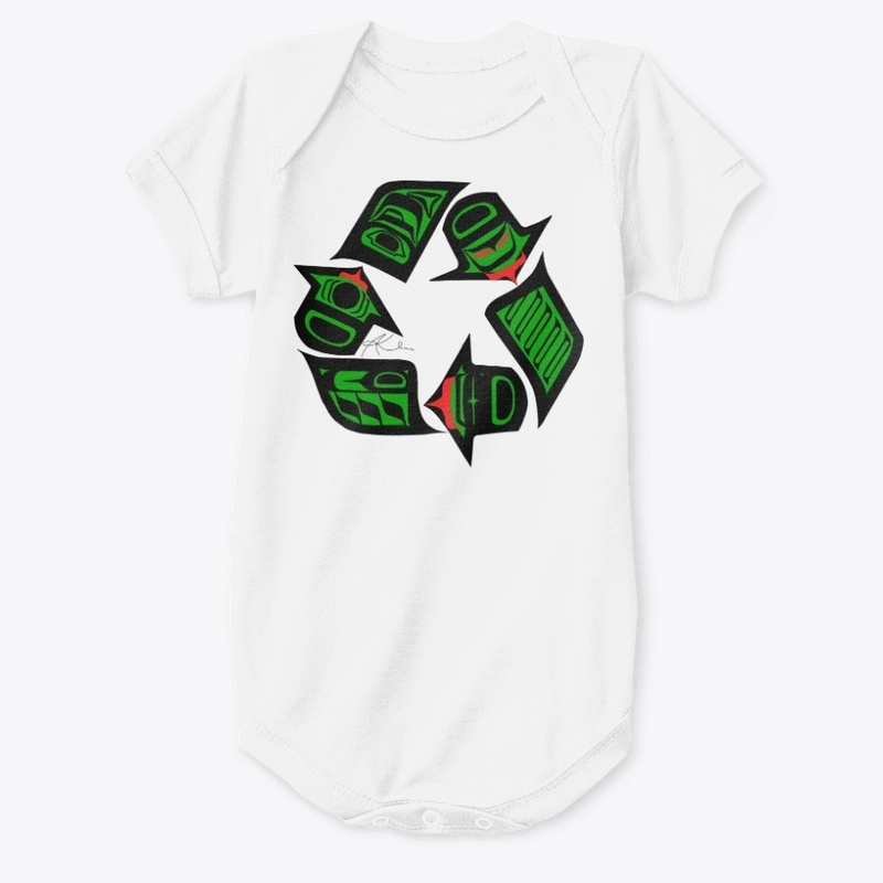 Tlingit Formline Recycle Symbol