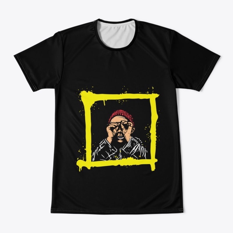 Yellow Red Colorful Graffiti tshirt